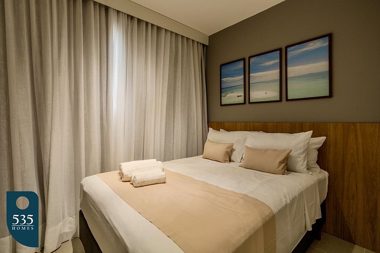 Studio com vista mar na orla do Rio Vermelho