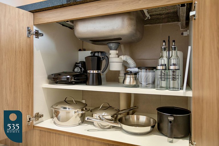 Studio com vista mar na orla do Rio Vermelho