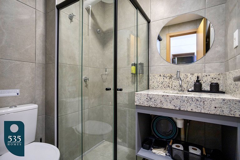 Studio equipado na Barra a 200m do mar