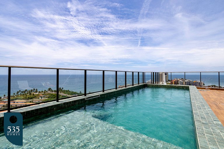 Ocean view from a high floor in Rio Vermelho