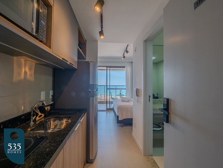 Ocean view from a high floor in Rio Vermelho