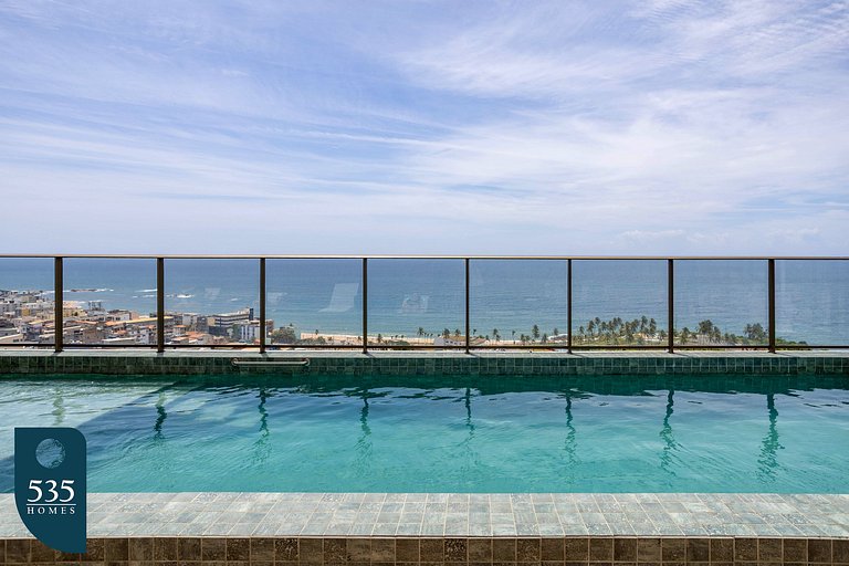 Aproveite a vista mar no alto do Rio Vermelho