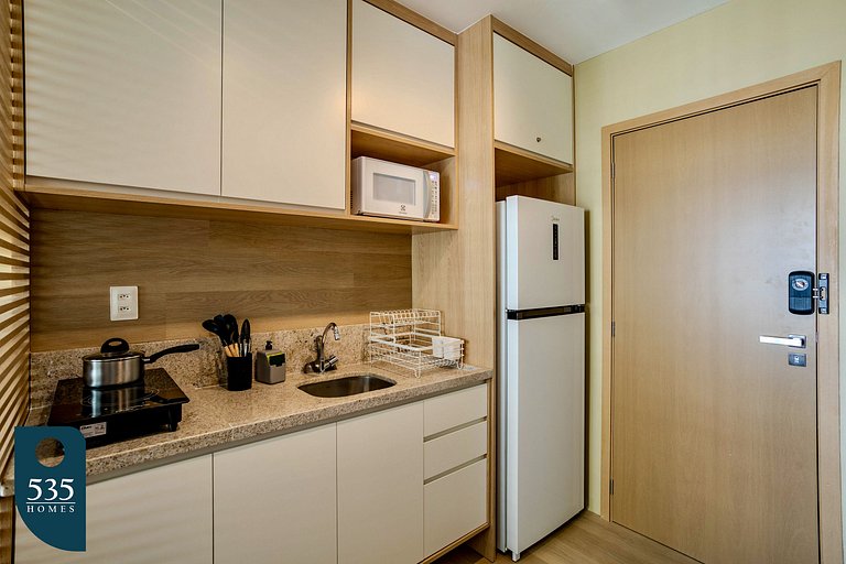 Quarto e sala super equipado na Federação