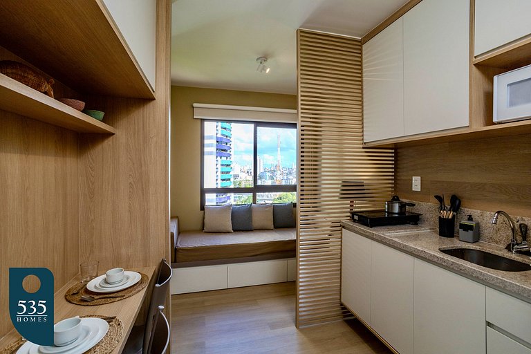 Fully equipped bedsitter apartment in Federação