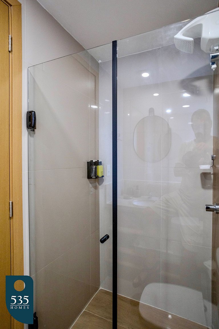 Quarto e sala super equipado na Federação