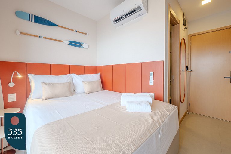 Studio na Barra com vista para o carnaval