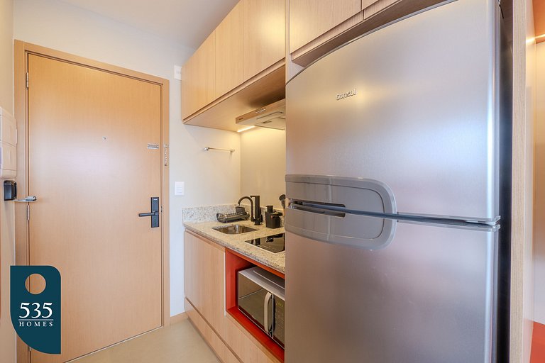 Studio na Barra com vista para o carnaval