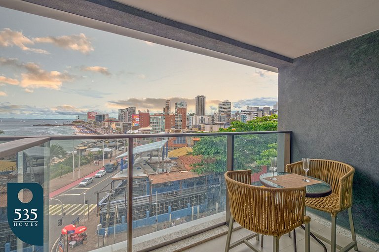 Studio na Barra com vista para o carnaval