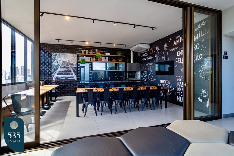 Studio na Barra com vista para o carnaval