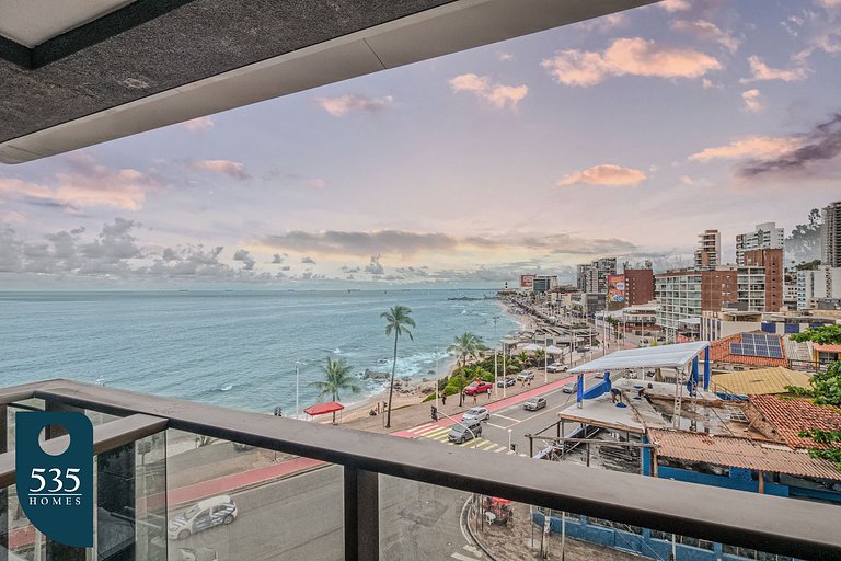 Studio na Barra com vista para o carnaval