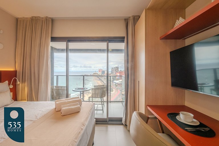 Vista mar na Barra no circuito do Carnaval