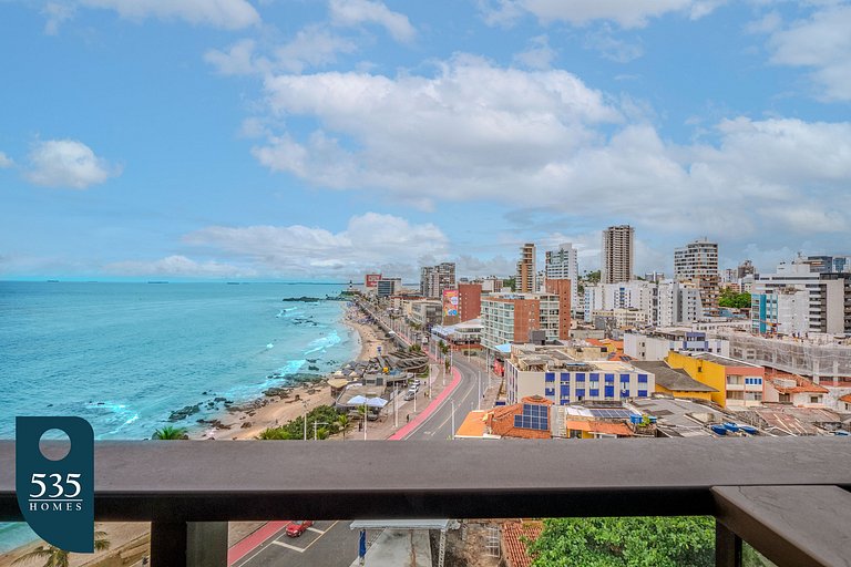 Vista mar na Barra no circuito do Carnaval