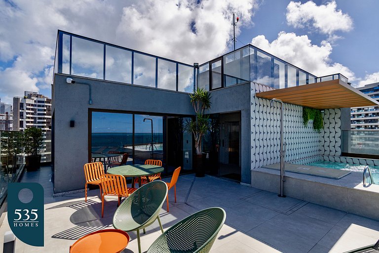 Apartamento novo dentro do carnaval de Salvador