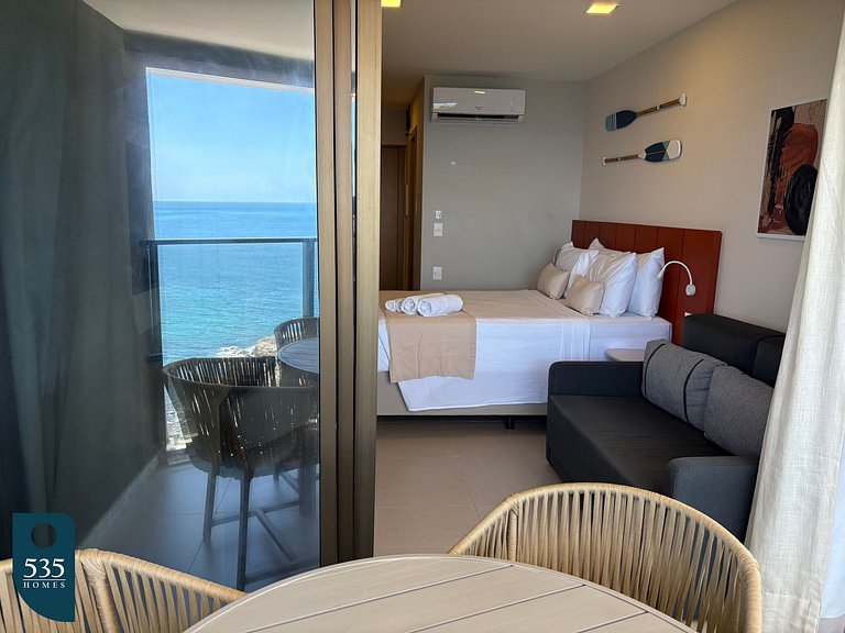 Wake up to a view of the sea and the lighthouse