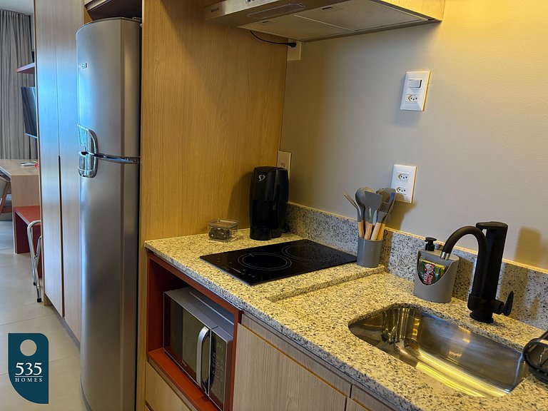 Acorde com vista para o mar e farol da barra