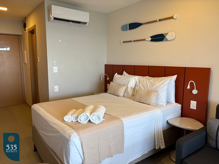 Acorde com vista para o mar e farol da barra