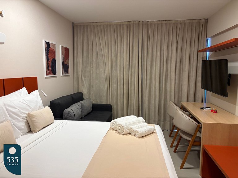 Wake up to a view of the sea and the lighthouse