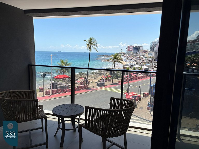 Camarote na Barra com vista para o mar