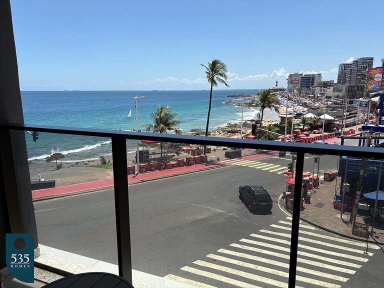 Camarote na Barra com vista para o mar