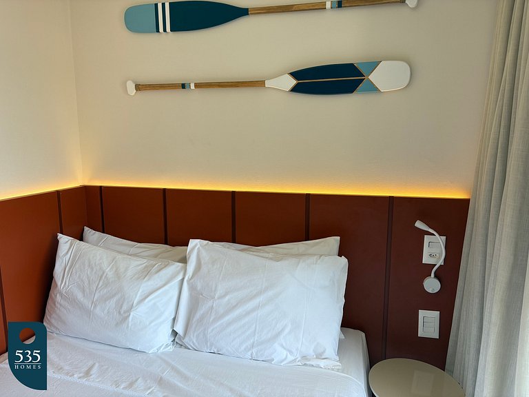 Camarote na Barra com vista para o mar