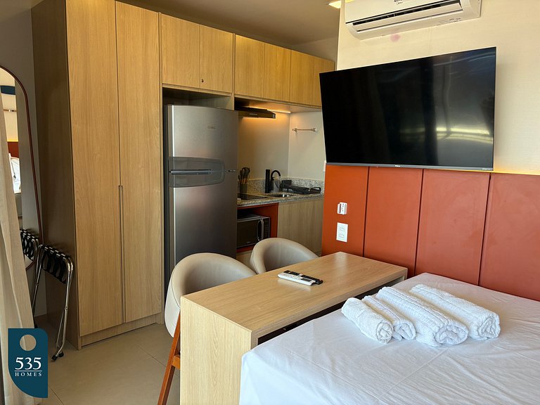 Camarote na Barra com vista para o mar