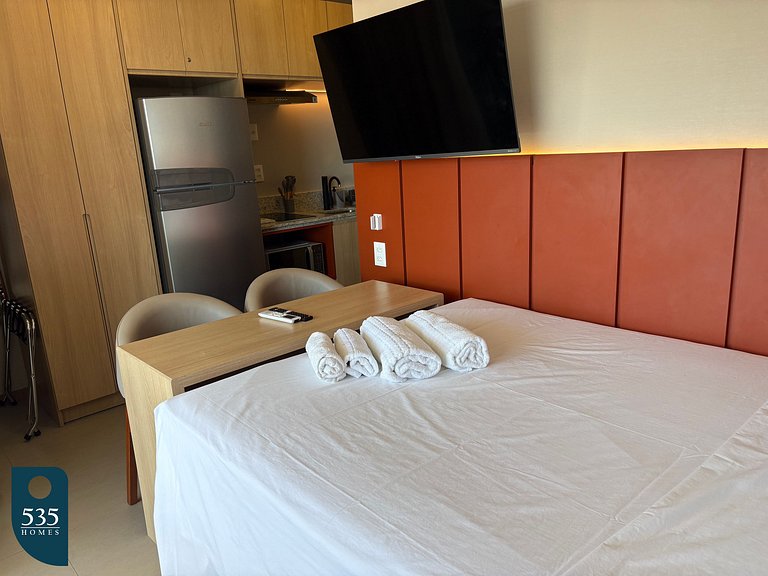 Camarote na Barra com vista para o mar