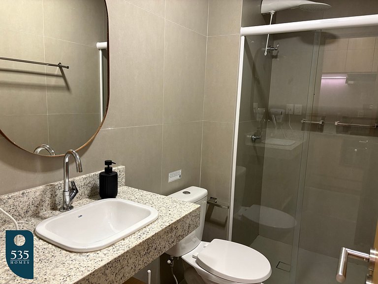 Camarote na Barra com vista para o mar