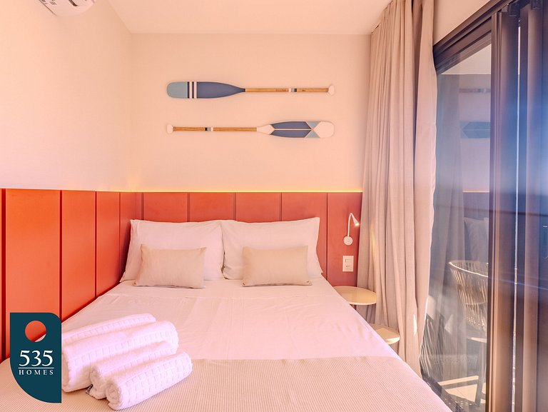 7º andar na Barra com vista para o circuito