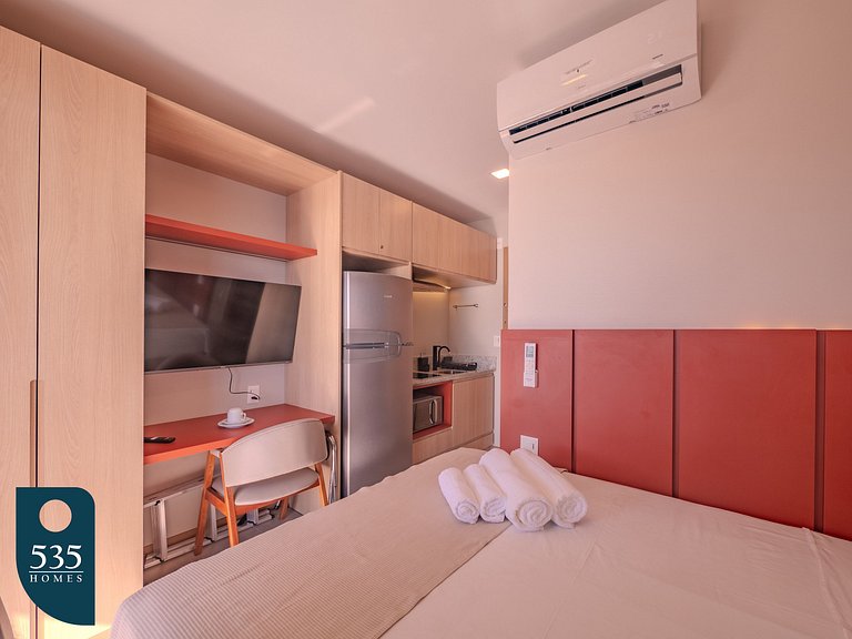 7º andar na Barra com vista para o circuito