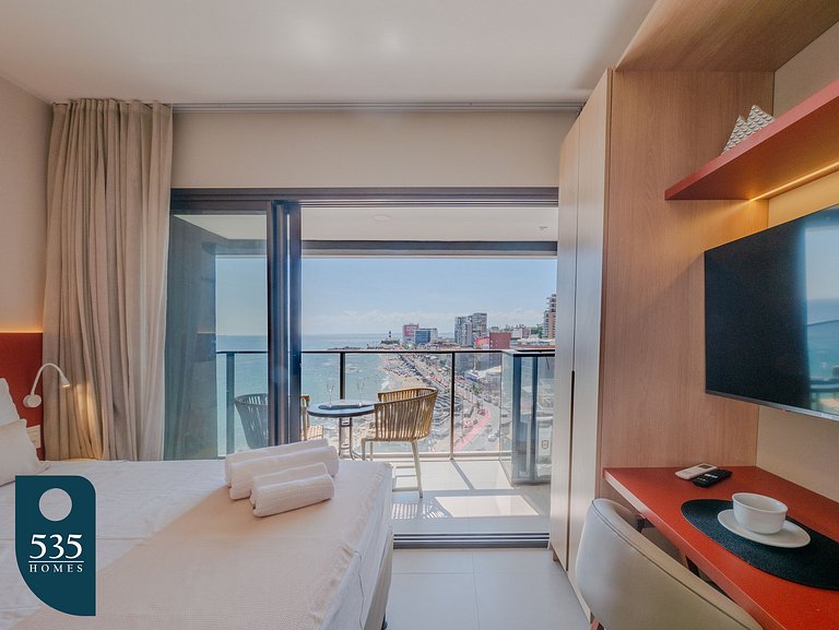 Vista mar na Barra no circuito do Carnaval