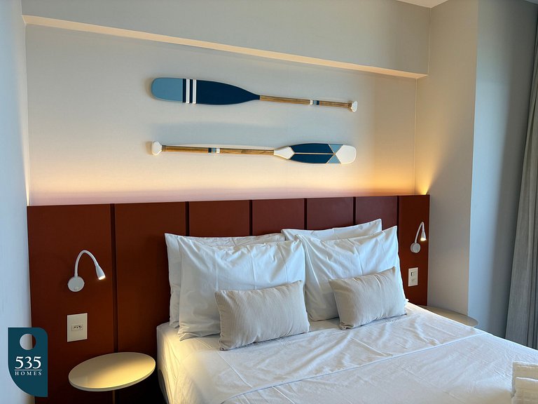 Seu espaço na Barra com vista de cima para a orla