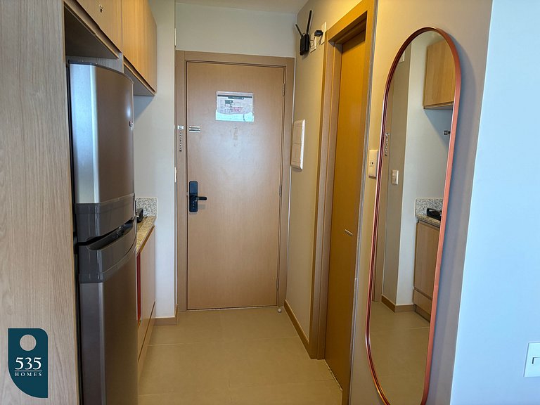 Sea and Carnaval view from high floor in Barra