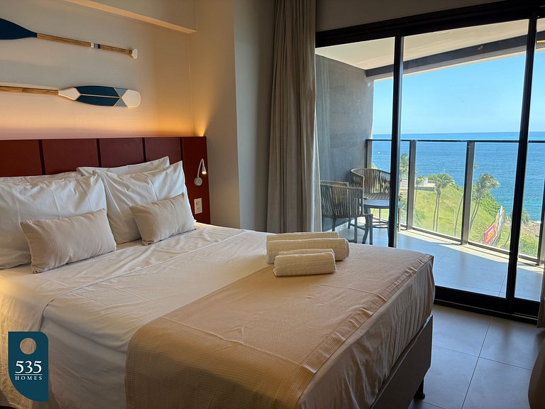 Sea and Carnaval view from high floor in Barra