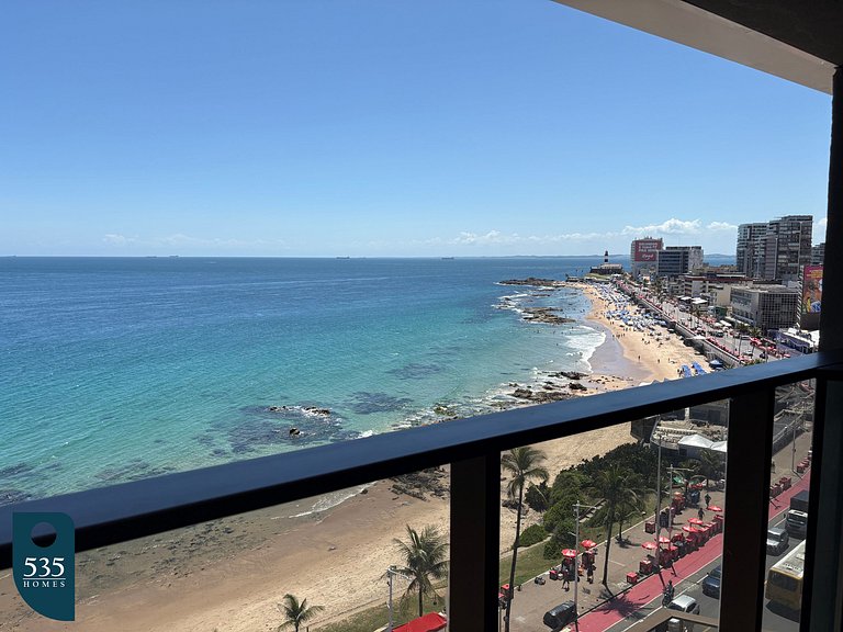 Sea and Carnaval view from high floor in Barra