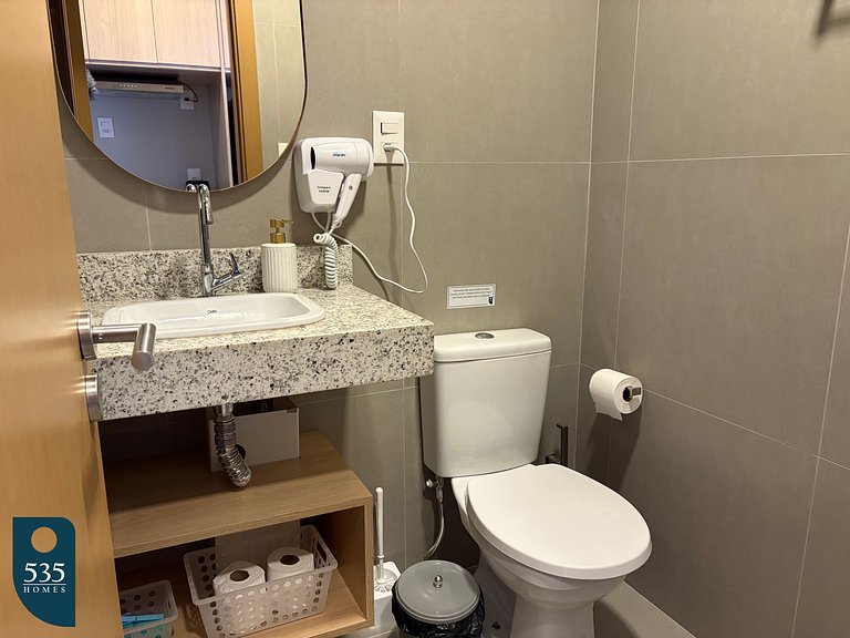 Seu espaço na Barra com vista de cima para a orla