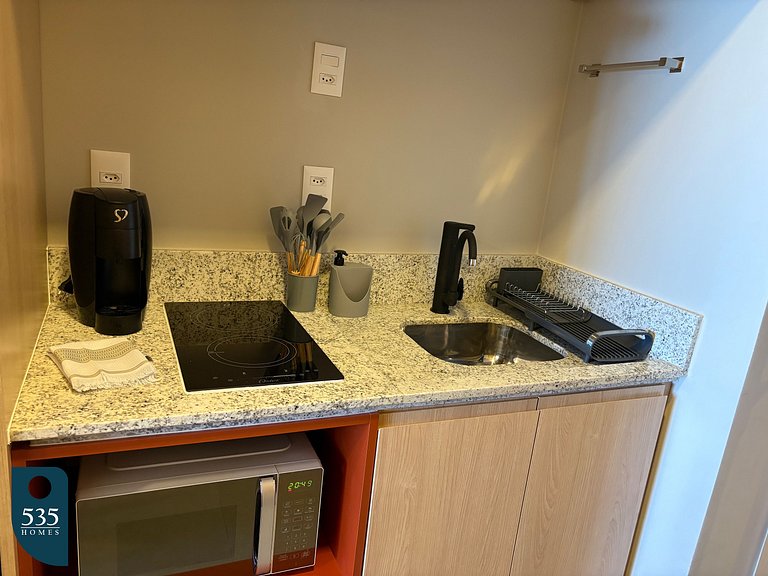 Seu espaço na Barra com vista de cima para a orla