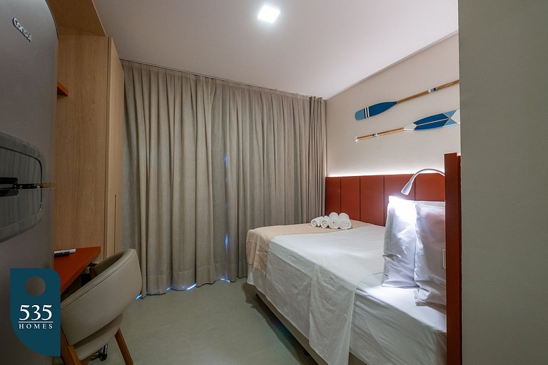 Vista mar na Barra em frente ao morro do Cristo