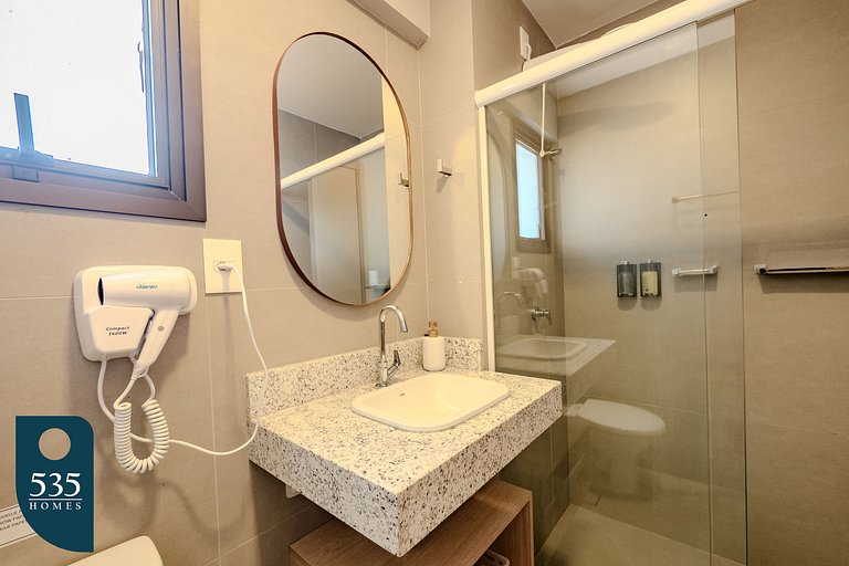 Vista mar na Barra em frente ao morro do Cristo