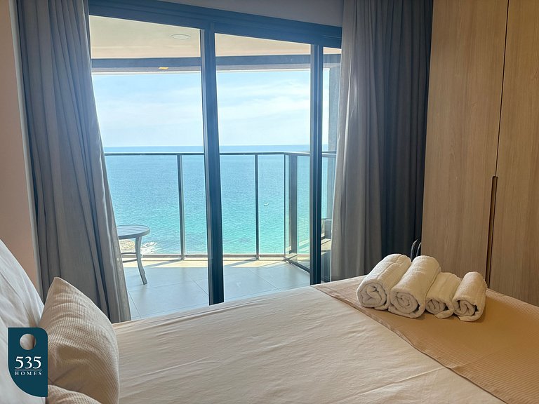 Seu espaço na Barra com vista de cima para a orla