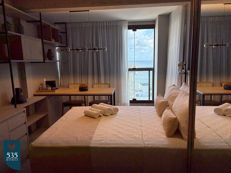 Enjoy sea view from 11th floor 200m from the beach