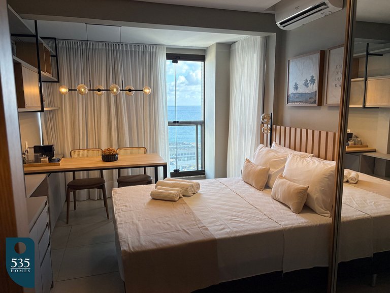 Enjoy sea view from 11th floor 200m from the sea