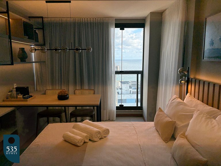 Enjoy sea view from 11th floor 200m from the sea