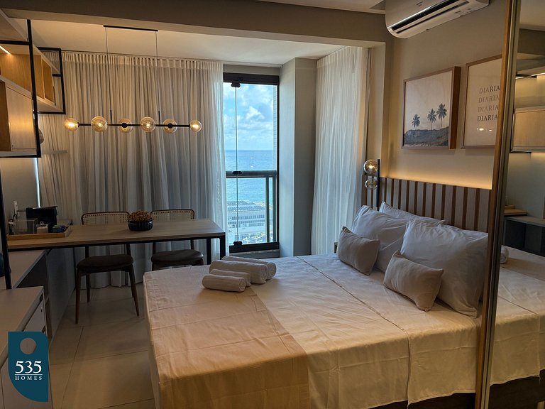 Enjoy sea view from 11th floor 200m from the sea