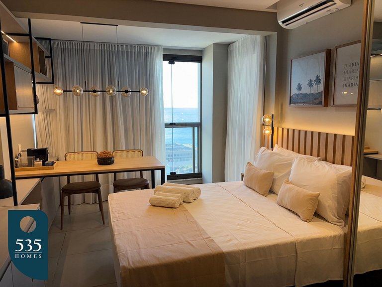 Enjoy sea view from 11th floor 200m from the beach