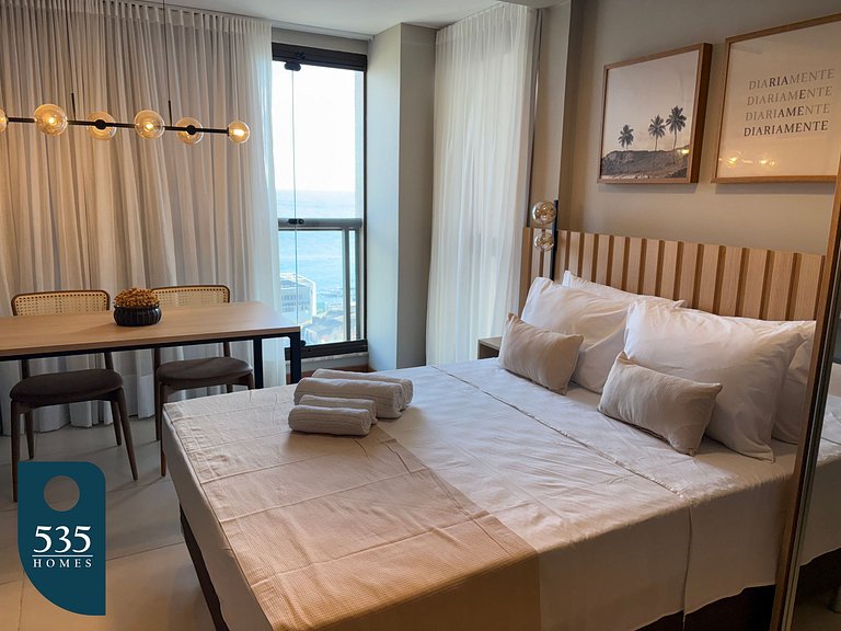 Enjoy sea view from 11th floor 200m from the beach