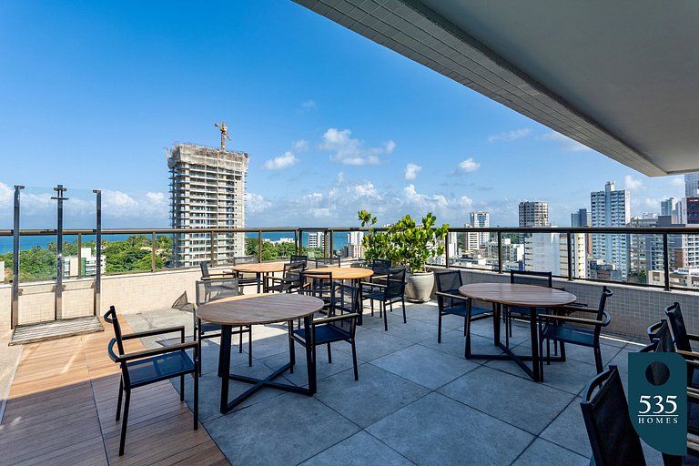 Enjoy sea view from 11th floor 200m from the sea