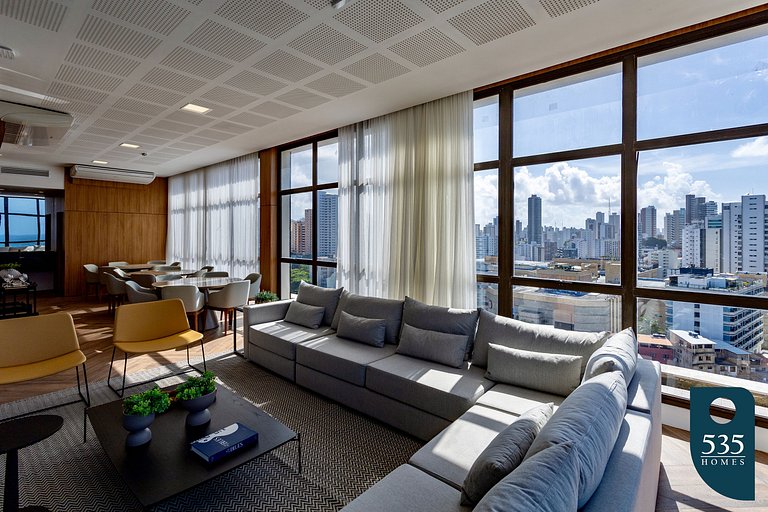 Enjoy sea view from 11th floor 200m from the sea