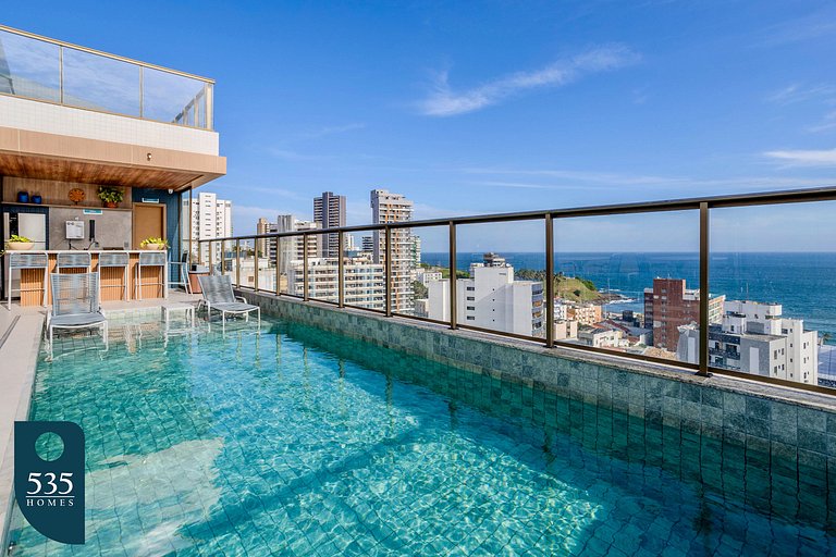 2 suites on a high floor in Barra with ocean view