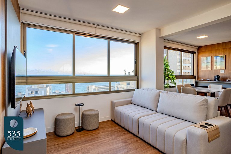2 suites on a high floor in Barra with ocean view