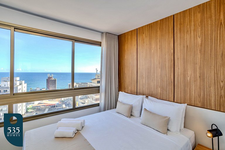 2 suites on a high floor in Barra with ocean view